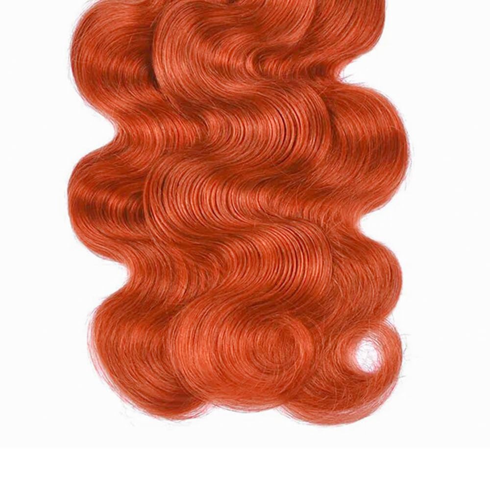 Tissage Cheveux Vierge Human Hair Body Wave 7A Ginger 350#