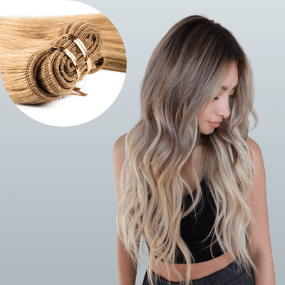 Tissage Cheveux raides naturels Blond Foncé 22" | 56 Cm 100 Gr