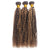 Tissage Cheveux Vierge Human Hair Kinky Curly 7A Chatain Méché Blond P4/27 100 Gr