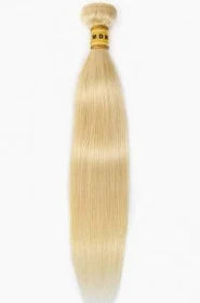 Tissage Cheveux raides naturels Blond Platine 100 Gr