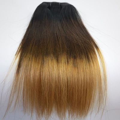 Kit Extensions à Clips Straight Ombre Brun Chocolat Blond 120 gr
