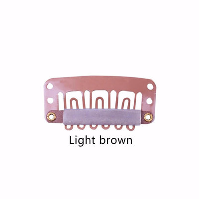 Paquet de 6 clips Light brown