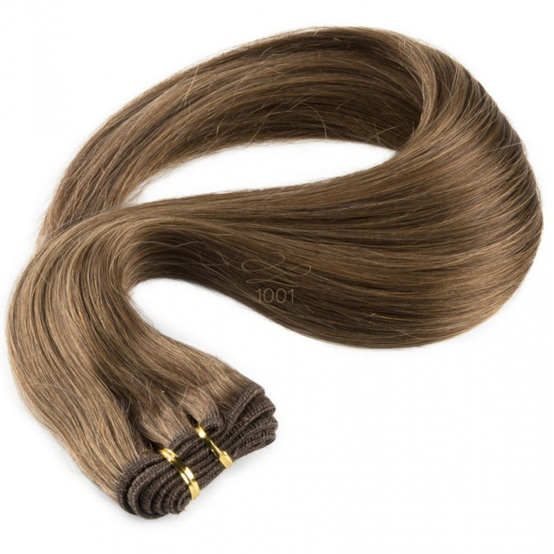 Tissage Cheveux raides naturels Marron Clair 56 Cm 100 Gr